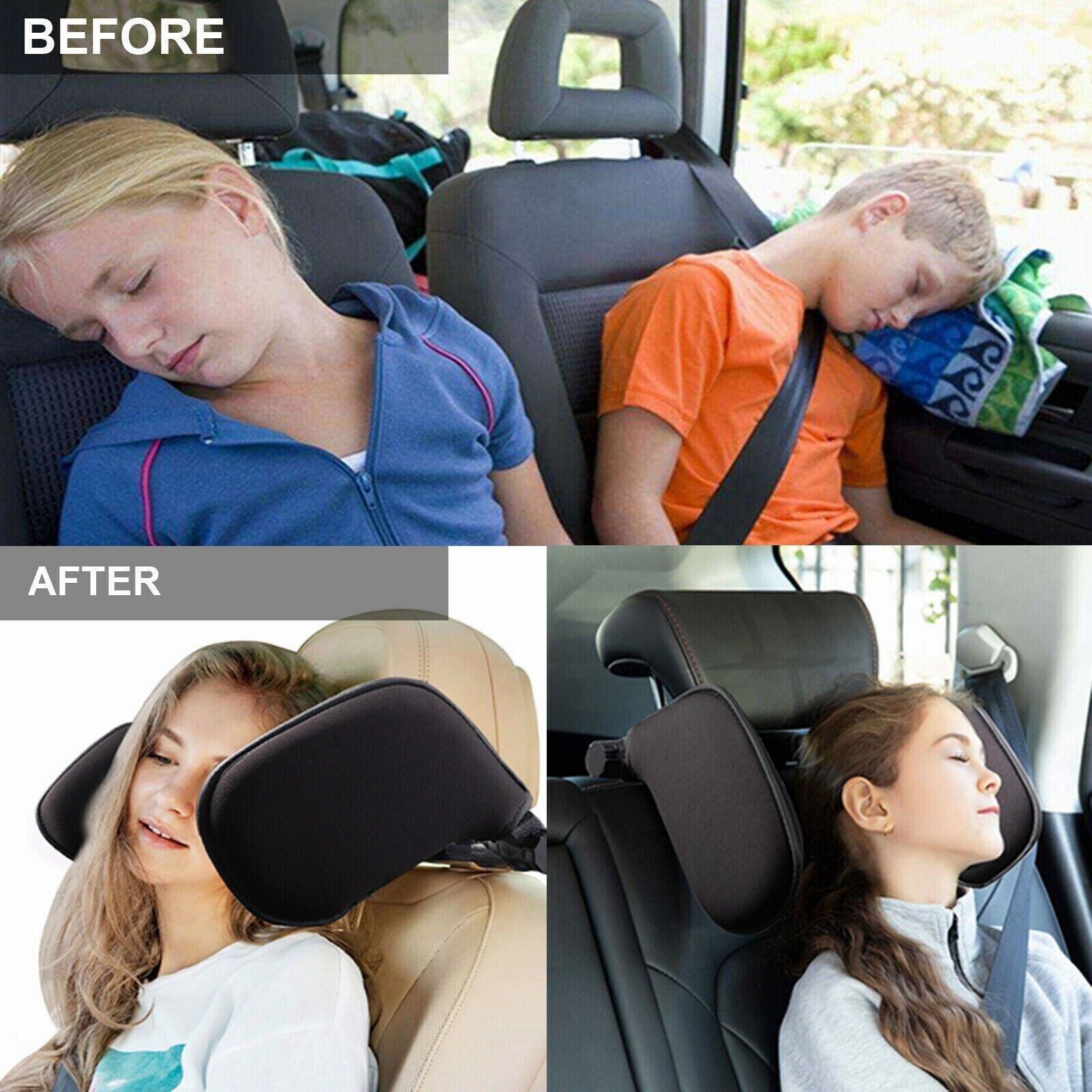 Car Seat Headrest Pillow 360° Adjustable Head Neck Support for Kids and  Adults