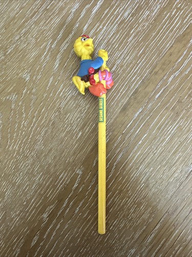 Vintage 90er Sesamstraße Pencil Topper Applause Big Bird
