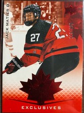 JACK MATIER  #38..2021 TEAM CANADA JUNIOR...RED EXCLUSIVE...113/250