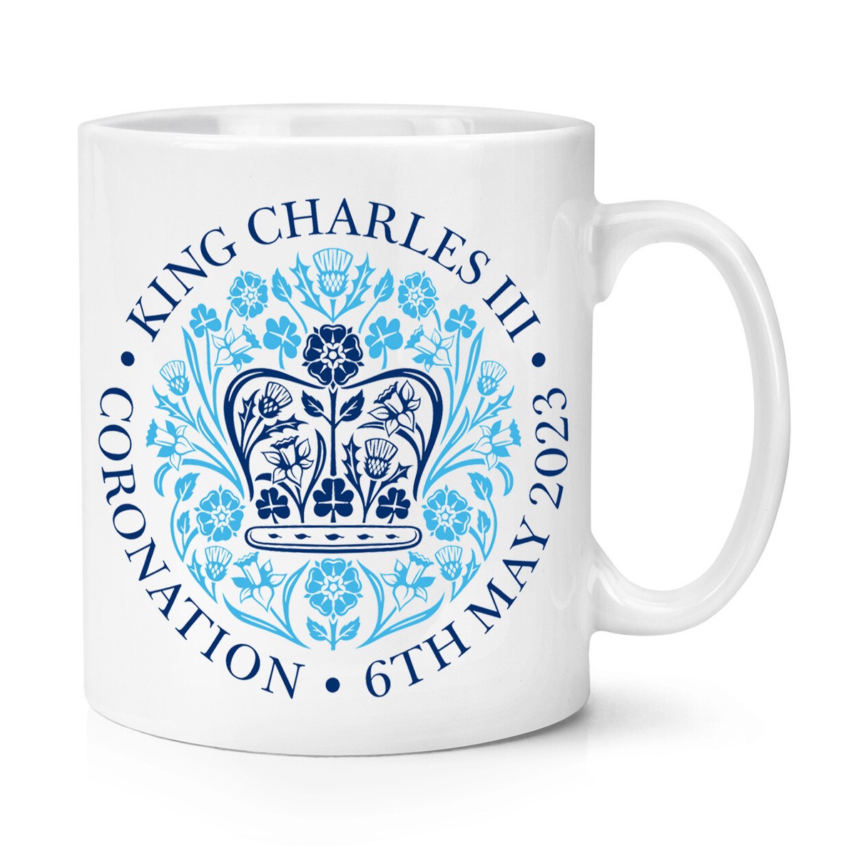 Tasse Cadeau Couronnement Roi Charles III – Motif Emblème – 284ml – Neuve