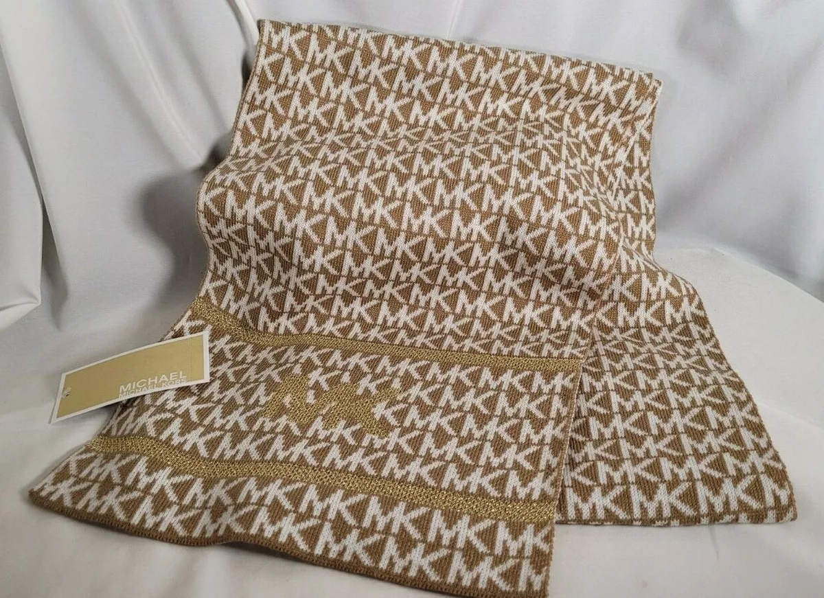 Michael kors sales scarf gold