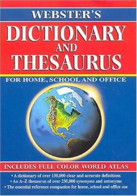 Websters Dictionary and Thesaurus 2002 Edition - Hardcover - VERY GOOD