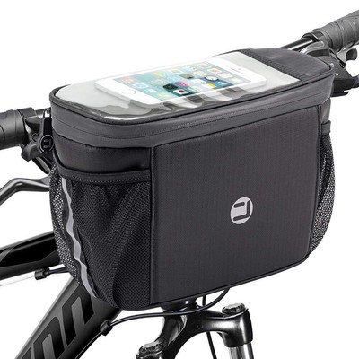 WOTOW Bike Handlebar Insulated Bag Bike Front Phone Bag Cooler Storage Pouch ...