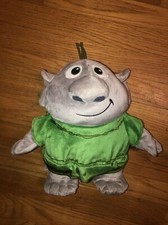 Disney Store Frozen Troll Reversible Rock Grey and Green Plush Doll 10 1/2"