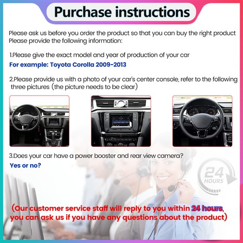 10.1“ Carplay For Toyota Camry 2006-2011 Android 13 Car Stereo Radio GPS NAVI FM - Picture 4 of 20
