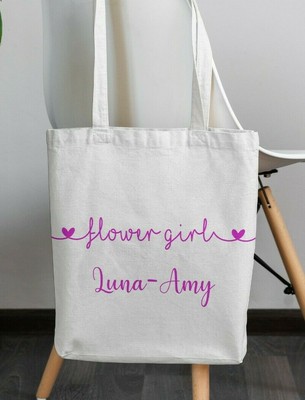 personalised flower girl bag