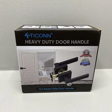 TICONN Heavy Duty  Door Handle Not keyed Alike Door Handle Matte Black