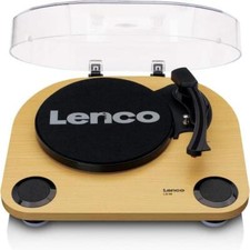 Lenco LS-40 WOOD Giradischi a 2 velocità con diffusori incorporati Amplificatore