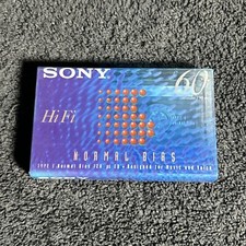 SONY HiFi 60 Minute Blank Normal Bias Cassette Tape New Factory Sealed