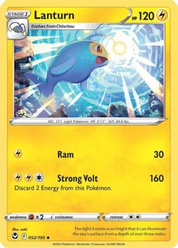 Lanturn - 052/195 - Uncommon NM, English MTG Sword & Shield - Silver Tempest