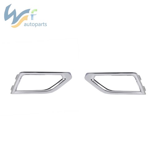 Chrome Front Bumper Grille Fog Light Grille L&R Side Set Fit For VW Atlas 18-19 - Picture 2 of 10