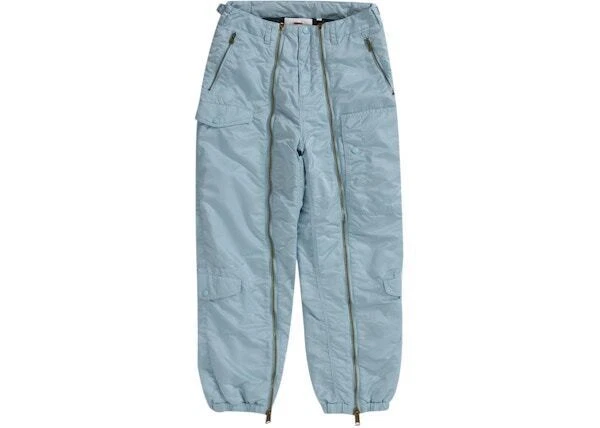 Pantalon de vol Supreme en nylon bleu clair taille petite