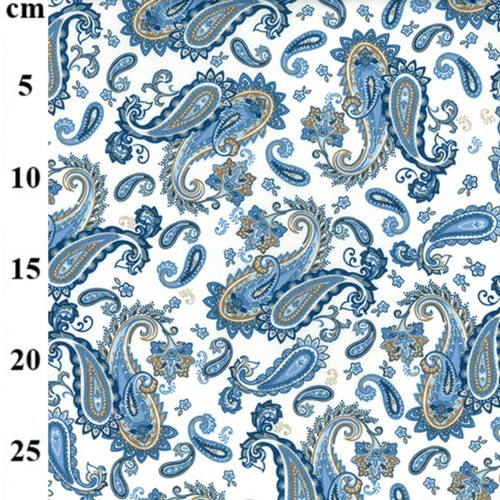100% Cotton Craft fabric by the metre dress medium floral paisley Fat Quarter D - Picture 77 of 121