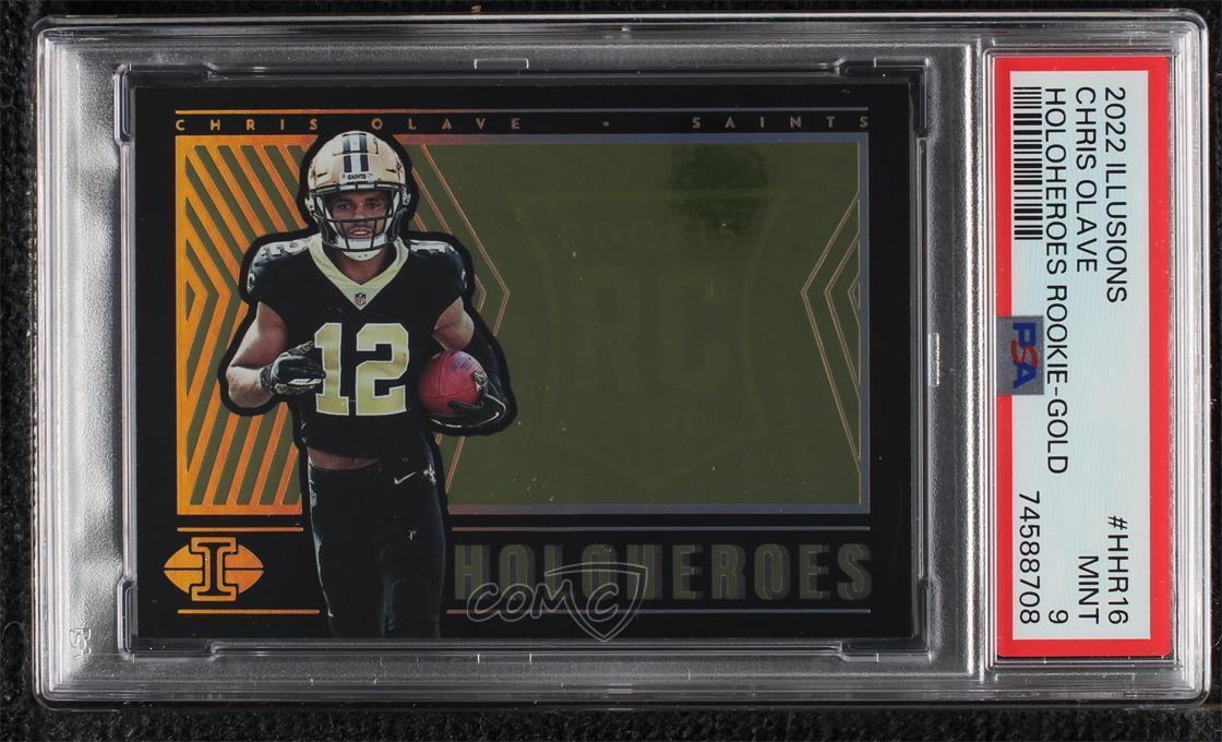 Chris Olave Panini Illusions Holoheroes Rookie #HHR16 Gold