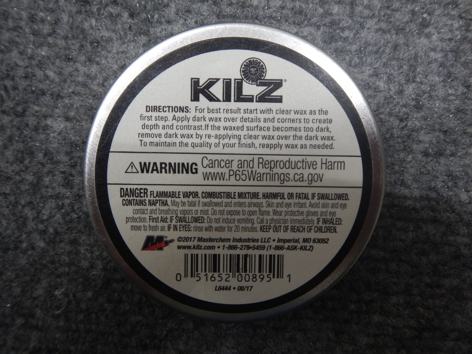 Kilz Protective Sealing Wax Interior Dark 2.4 Oz L644432 New! eBay