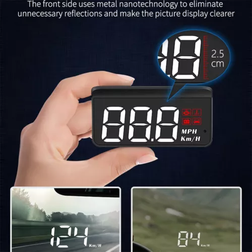 Car HUD Head Up HD Display Over Speed Warning OBD2 Projector Digital Speedometer - Picture 10 of 13