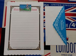 letter set sheet and envelope MAGIC KNIGHT RAYEARTH CLAMP LEGEND WRESTLERS mo...