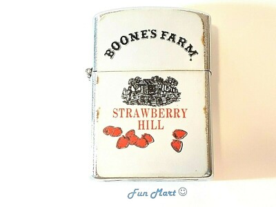 Vintage NEVER FIRED LIGHTER Advertising BOONE'S FARM STRAWBERRY WINE VHTF [3253]