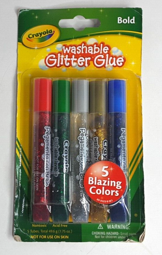 Crayola Washable Glitter Glue Pens Bold PACK