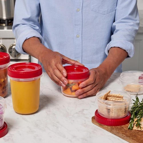 Food Storage Containers Set BPA Free Stackable Meal Prep Lunch Seal Residential - Picture 6 of 7