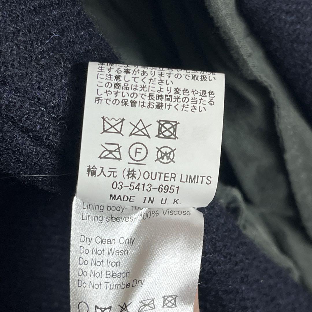 Nigel Cabourn WOOL NAM COAT Harris Tweed Navy Size 46 Used Nigel Cabourn WOOL NAM COAT Harris Tweed Navy Size 46 Used