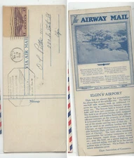 US Elgin , Ill   1930  great  information  card