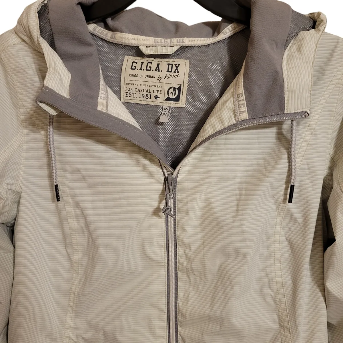 G.I.G.A DX By Killtec Sz Streewear White Off | eBay Gray 36/6 Striped Jacket