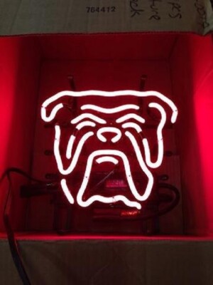 17''x14'' Red Dog Neon Sign Lamp Light Visual Collection Beer Bar Decor Display