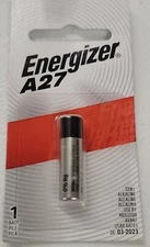 1EA Energizer Battery 12V Alkaline A27 Zero Mercury Exp. 03/2023 A27BPZ