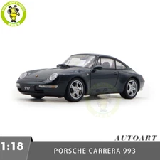 1/18 AUTOart 78134 Porsche 911 993 Carrera Green Metallic Diecast Model Car