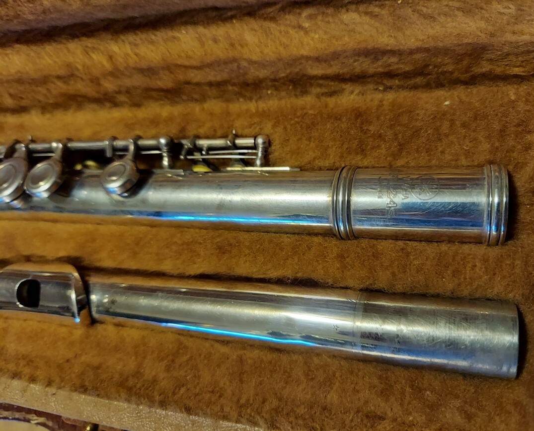 Yamaha YFL-24S Silver Flute, Japan. Very Good Condition | eBay