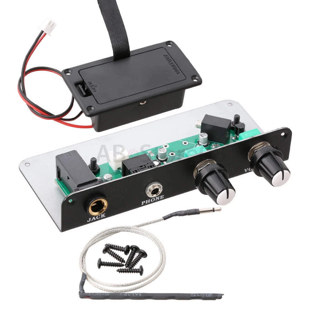 Silent Guitar Pickup System w piezo pickup Black eBay
