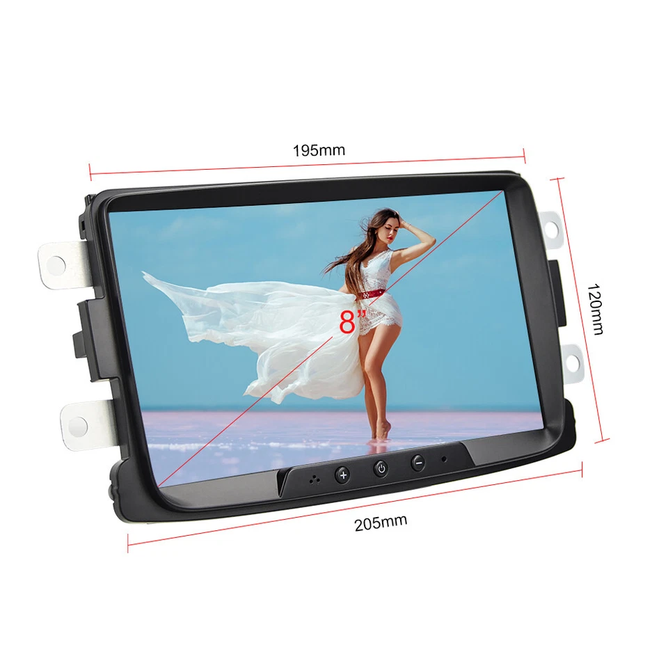 32G CarPlay Car Radio Stereo Android 12 Touch Screen BT GPS Nav WIFI For Renault - Изображение 2 из 4