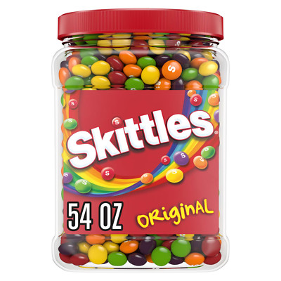 Skittles Original Chewy Candy Bulk Jar, 54 oz. FREE SHIPPING (NOT FOR CA)