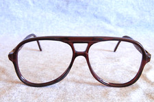 eagle eyeglass frames cognac 54-18 vintage