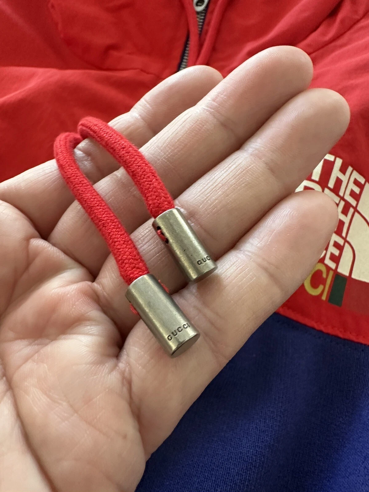 Giacca track con cappuccio cerniera logo GUCCI x THE NORTH FACE grande edizione limitata con scatola