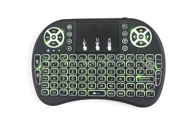 20pcs/lot dhl free I8 2.4GHz Backlit Wireless Mini Keyboard Air Mouse Remote 