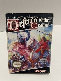 Defender Of The Crown BOX ONLY Original Nintendo NES 1989 W/ Plastic Sleeve