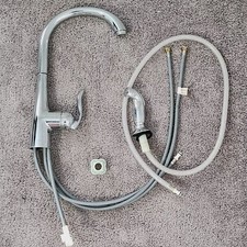 MOEN Chrome Kitchen Double Sink Faucet Lever Handle with Mini Side Sprayer