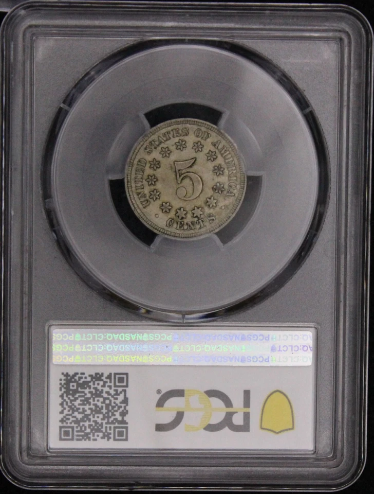 1867 AU55 Shield Nickle, PCGS 39640135 - Image 4 of 4