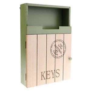 Wood Wall Mounted Mail Letter Key Rack Organizer Storage Holder