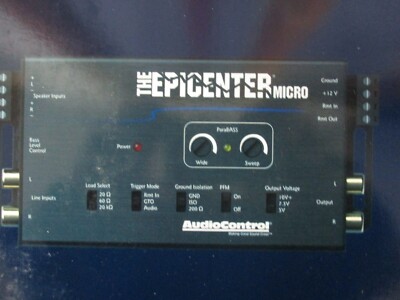 AUDIOCONTROL THE EPICENTER MICRO CAR DIGITAL BASS RESTORATION PROCESSOR W/REMOTE