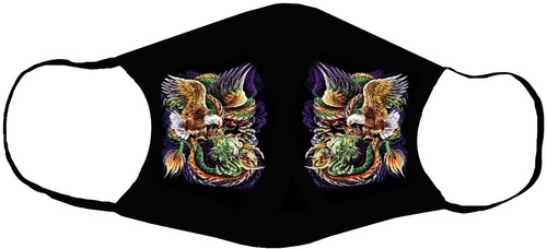 Adults Face Masks Cotton Glow in the Dark with Filter Pocket Reusable & Washable - Picture 55 of 159