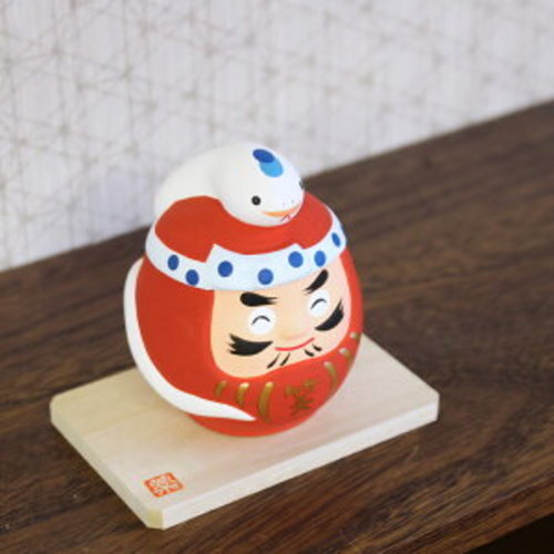 Muñeca Daruma Año de la Serpiente Signo Zodiacal Año de la Serpiente Buena Suerte JPN - Imagen 8 de 10