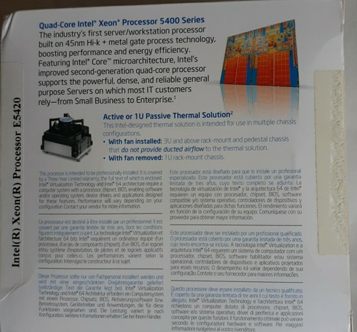Intel Xeon Inside Quad-Core Server Processor 5400 series BNIB - Picture 2 of 4