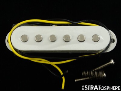 Fender Standard Stratocaster Strat,White Middle PICKUP Parts Mid.
