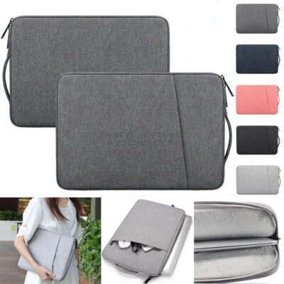 Laptop Sleeve Bag Carry Case Cover Pouch For Macbook Air Pro HP 14-15.6 Inch UK