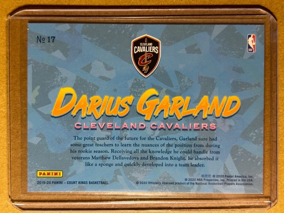 2019-20 COURT KINGS APPRENTICE ARTIST DARIUS GARLAND ROOKIE CLEVELAND CAVALIERS - Image 2 of 2