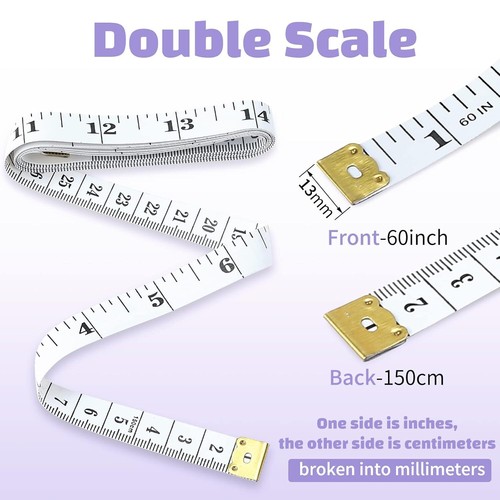 Soft Tape Measure 24 Pack Measuring Tape Bulk for Body Sewing Tailor Cloth Vinyl - Picture 2 of 12