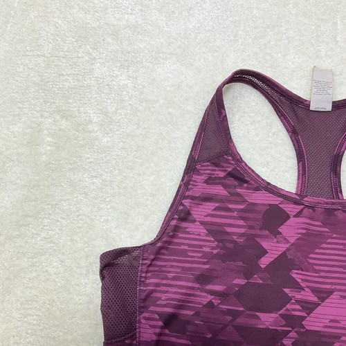 Reebok Womens Size M Activewear Purple Print Racerback Tank Top - Picture 7 of 11